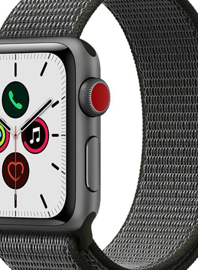 Perfii - Replacement Band For Apple iWatch Series 5/4/3/2/1 42-44mm Dark Olive - Image 1