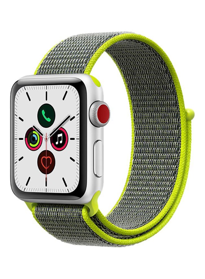 Perfii Replacement Band For Apple iWatch Series 5/4/3/2/1 42-44mm Green/Grey