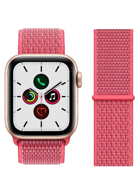Replacement Band For Apple iWatch Series 5/4/3/2/1 42-44mm Hibiscus Pink