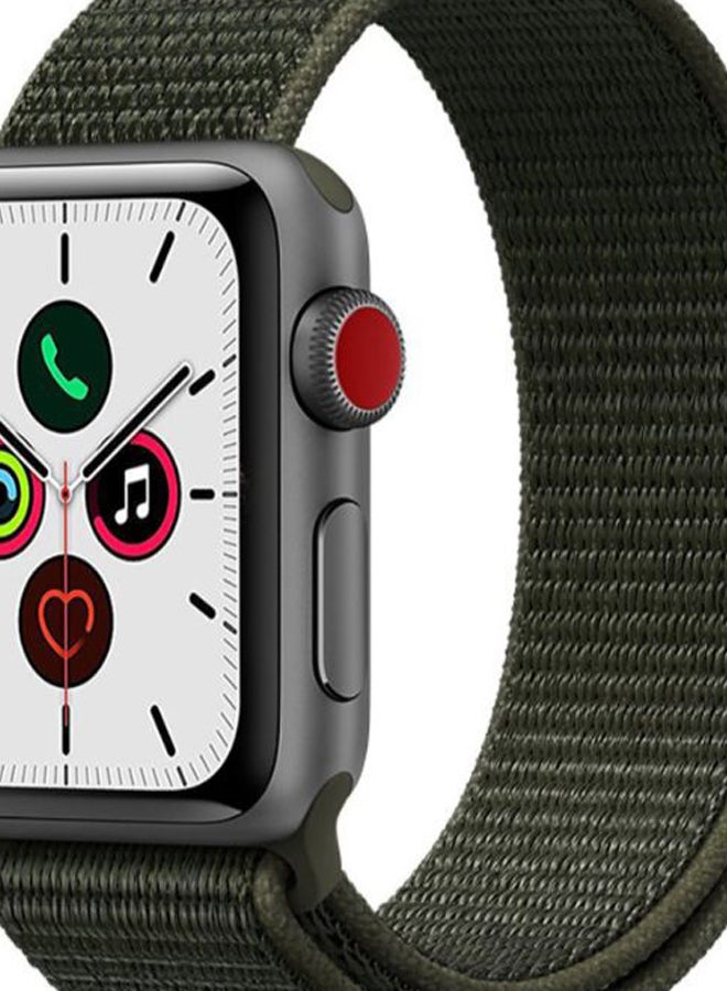 Perfii - Replacement Band For Apple iWatch Series 5/4/3/2/1 42-44mm Khaki Cargo - Image 1