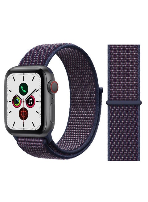 Nylon Replacement Band For Apple iWatch All Series 45mm/44mm/42mm/49mm Indigo Blue