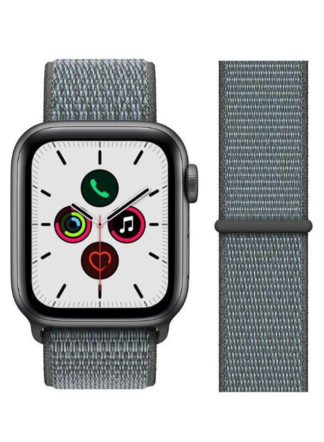 Perfii - Nylon Replacement Band For Apple iWatch Series 5/4/3/2/1 Storm Grey - Image 1