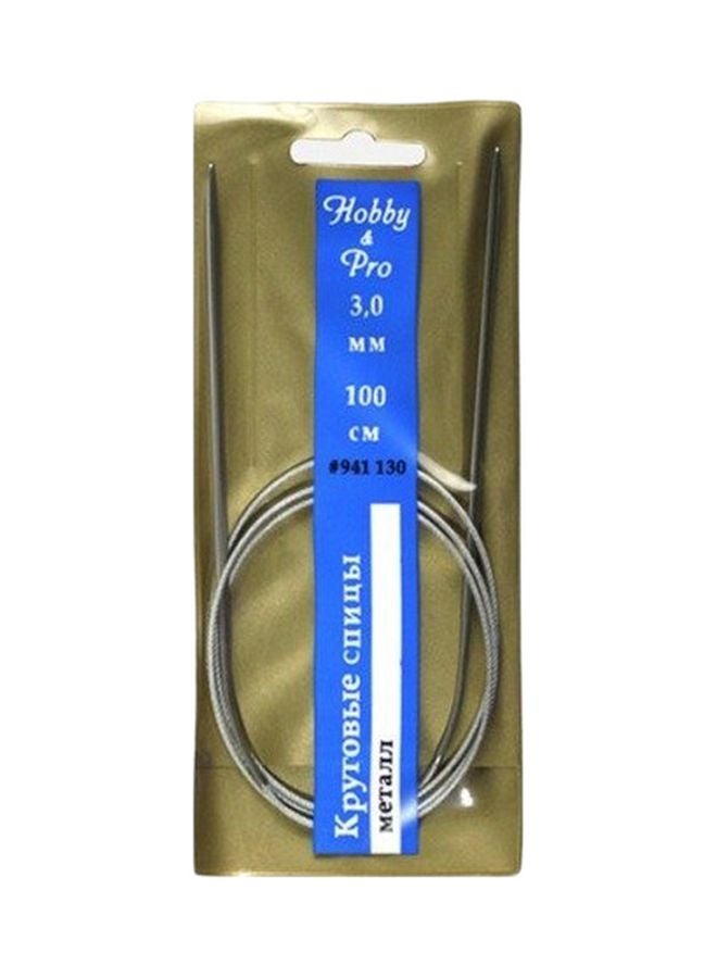 Circular Knitting Needle Silver