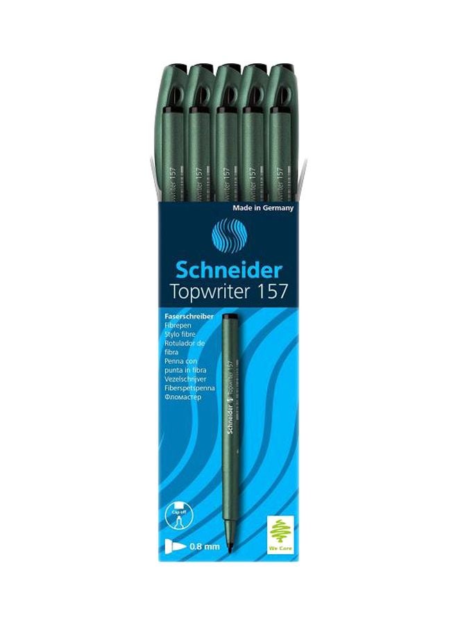 Schneider - Pack Of 10 Topwriter 157 Ballpoint Pens Black - Image 1
