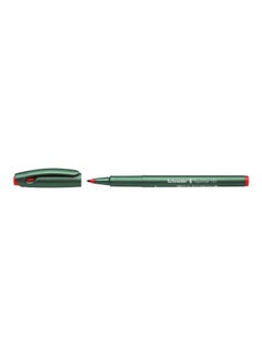 Schneider 10-Piece Topwriter 157 Fiber Tip Ballpoint Pen Red 