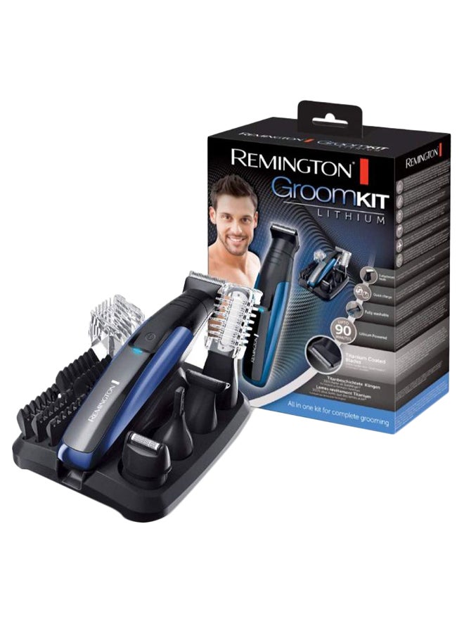 REMINGTON - Lithium Personal Groomer Kit Black/Blue - Image 1