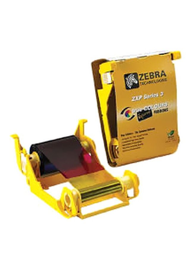 ZEBRA Monochrome Ribbon For ZXP Series 3 Printer Pink/Yellow