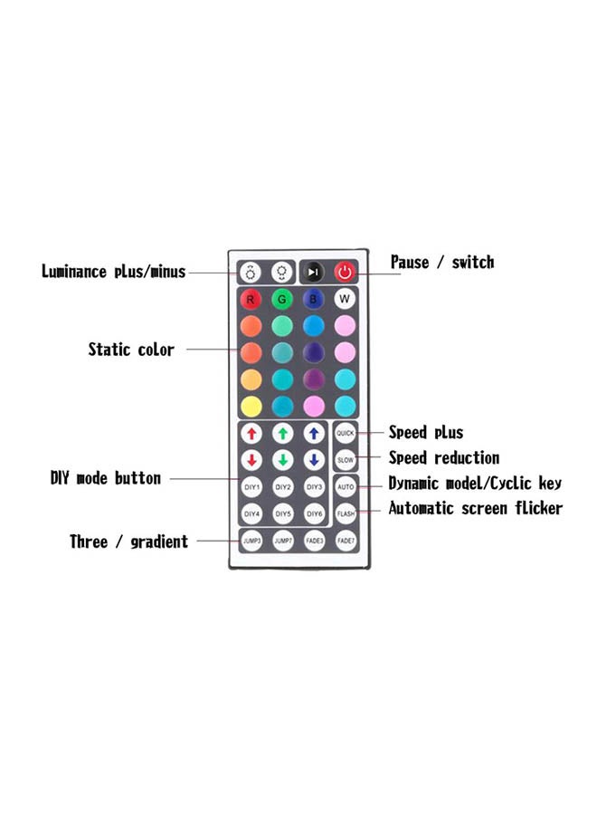 5050 RGB WIFI LED Wireless Control Light Bar Set Multicolour 10meter - Image 2