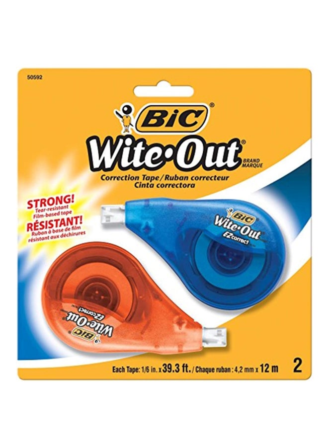 بيك مجموعة شرائط تصحيح وايت آوت مكونة من قطعتين برتقالي/ أزرق/ فضي - Image 2