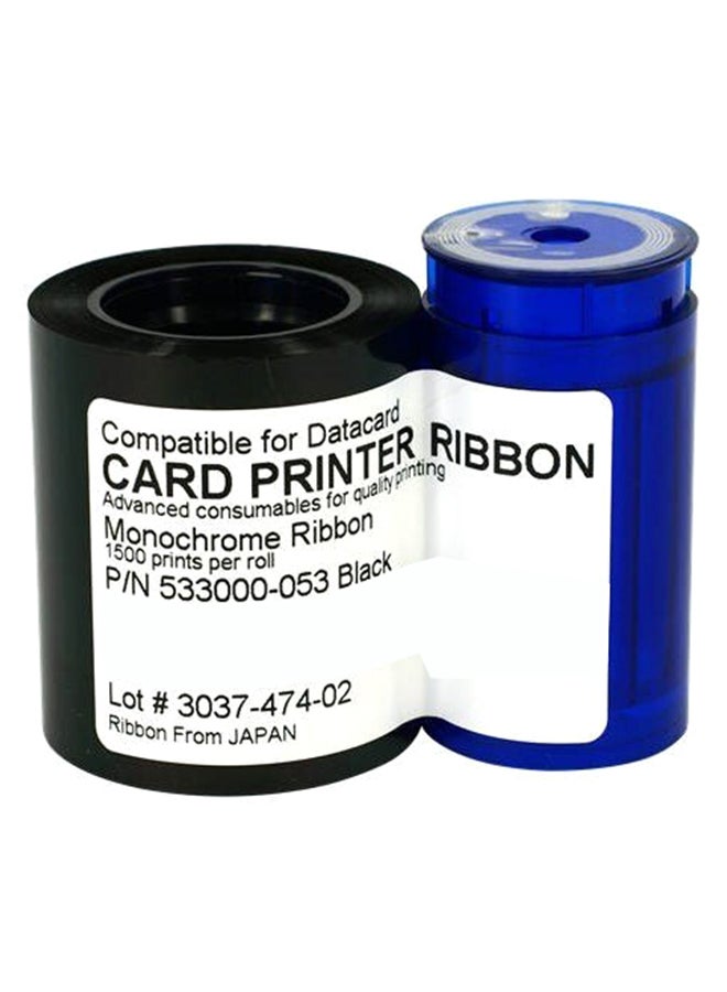 ZEBRA Card Printer Ribbon Black 