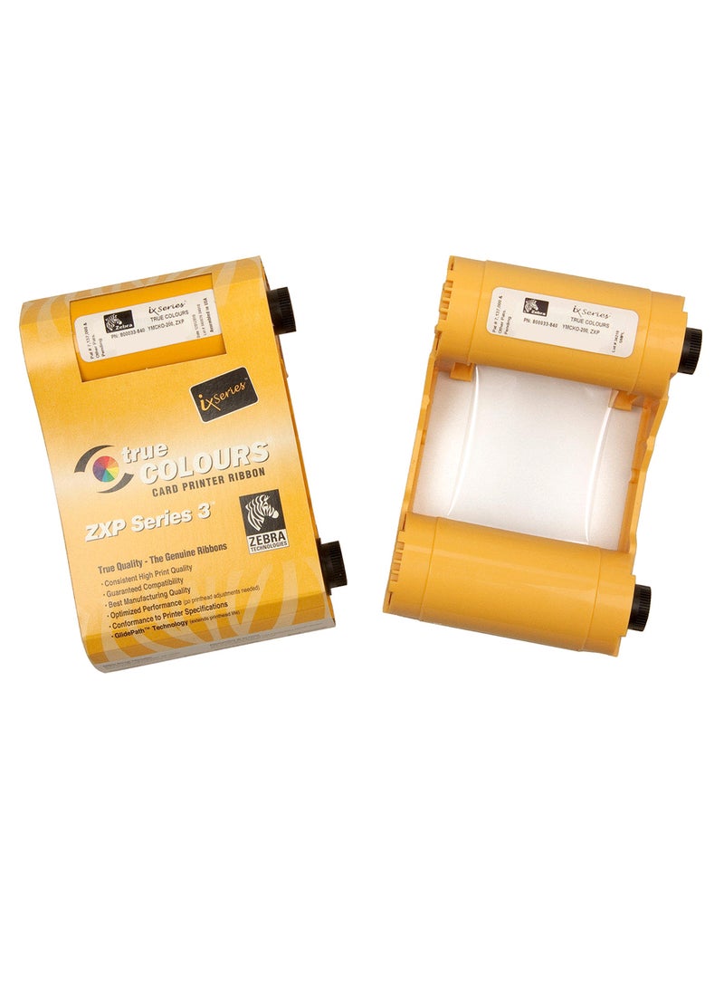 ZEBRA - True Colour Card Printer Ribbon White - Image 1