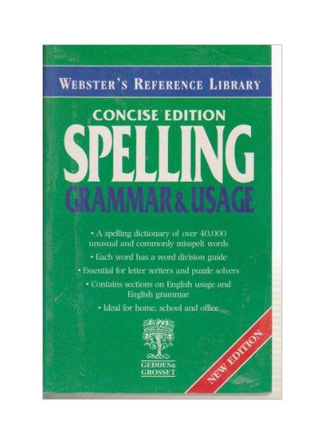 Speling Grammar And Usage paperback english - 1-2-1900 
