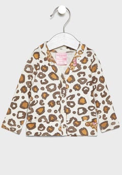 Leopard Print Cardigan Multicolour