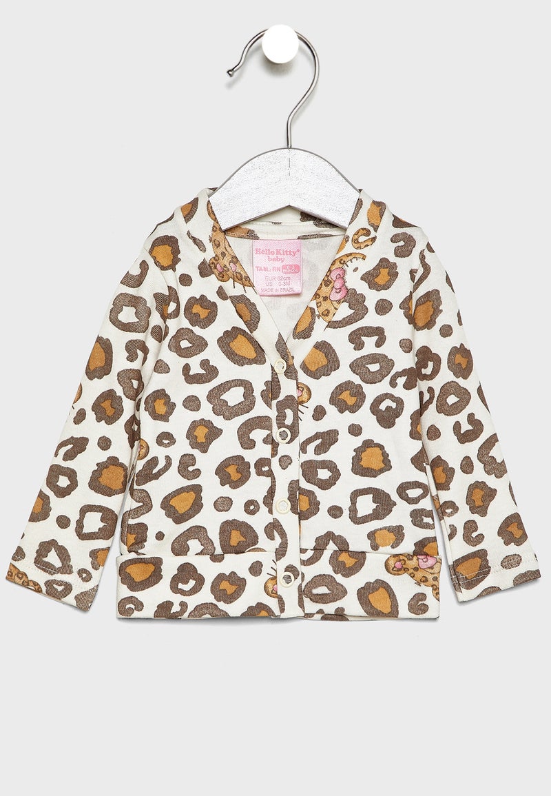 Hello Kitty - Leopard Print Cardigan Multicolour - Image 1