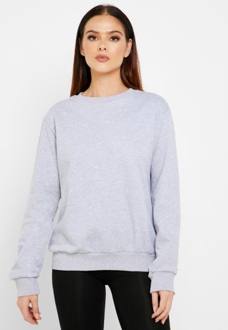 Essential Crew Neck Sweatshirt Grey - v1573053359/N31942410V_1