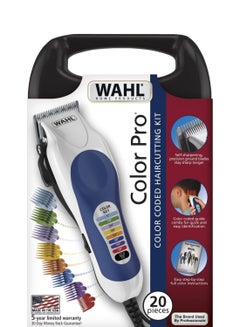 WAHL 20-Piece Corded Colour Pro Hair Clipper Set Blue/White/Black  - Image 2