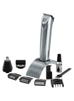 WAHL Lithium Ion+ Stainless Steel All-in-One Trimmer,9818-127 Black/Silver  - Image 2