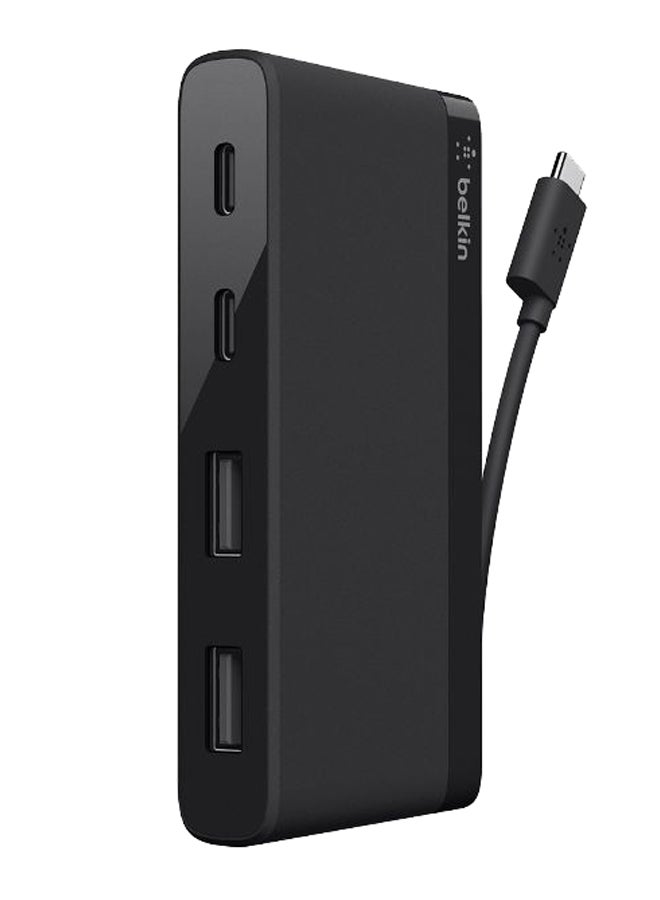 belkin 4-Port USB Type-C Mini Hub Black - Image 1