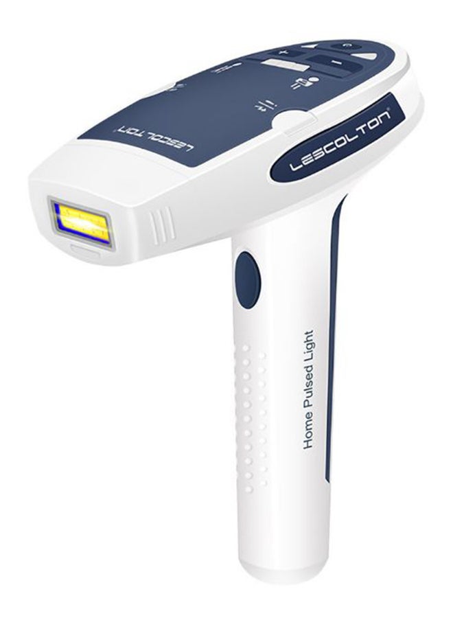 Generic Home Pulsed Light Painless Laser Hair Remover White/Blue 