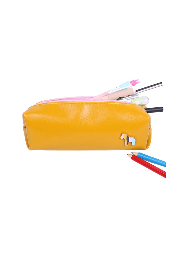 Generic - Cartoon Kawaii Trojan Horse Pencil Case Yellow - Image 1