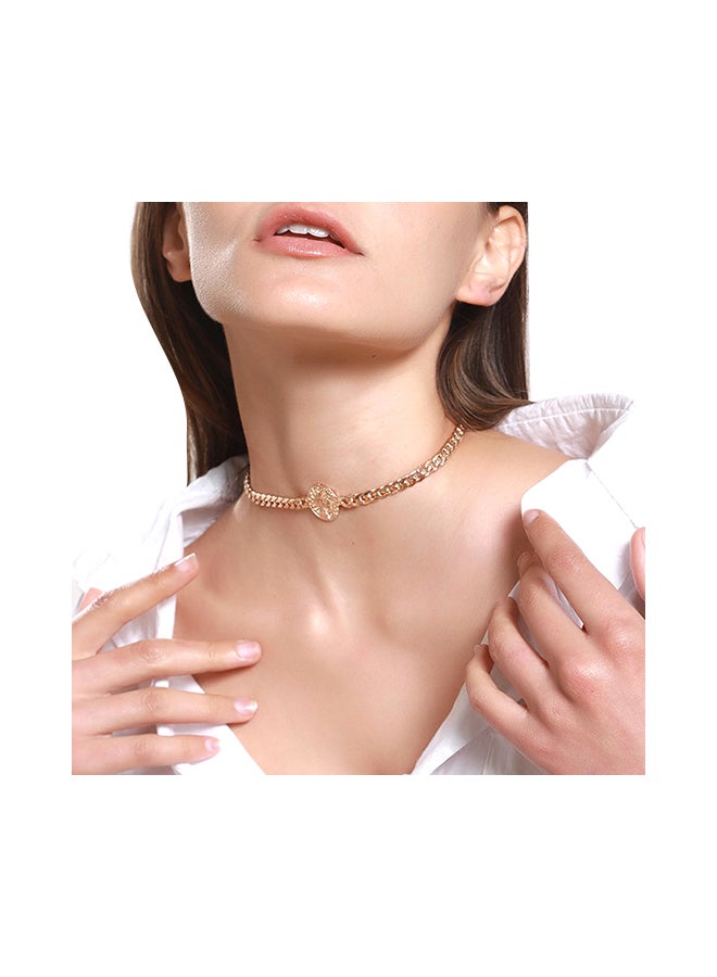 Generic - Gold Plated Solid Color All Match Necklace - Image 1