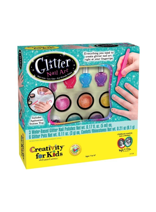 كريتيفتي فور كيدز مجموعة مواد لامعة لتزيين الأظافر متعدد الألوان - Image 1