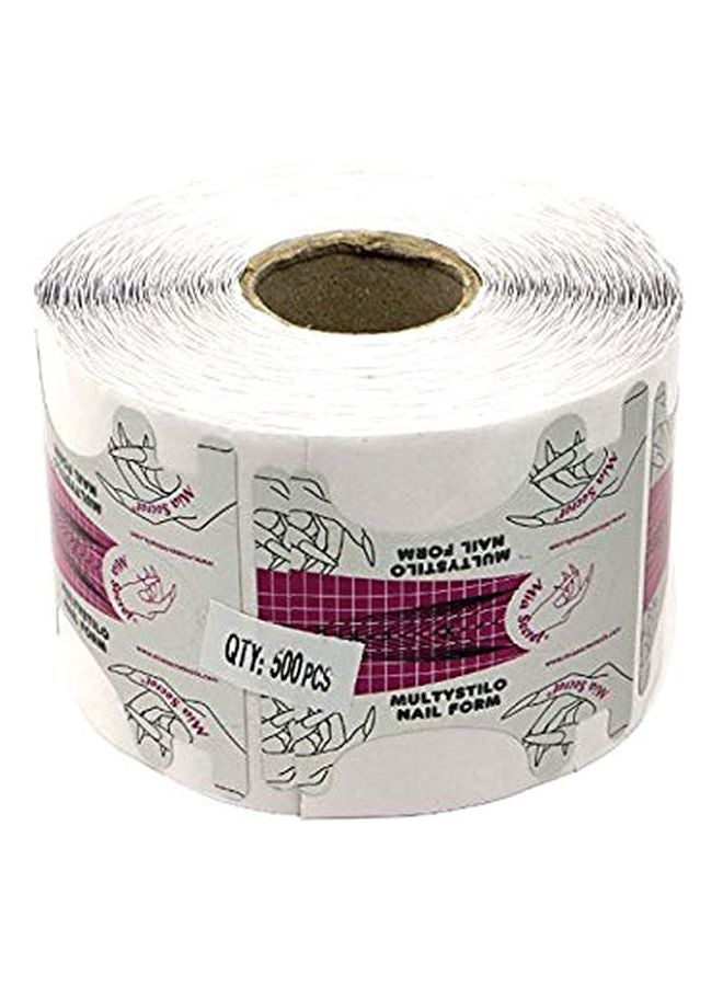 MIA SECRET 500-Piece Nail Form White 