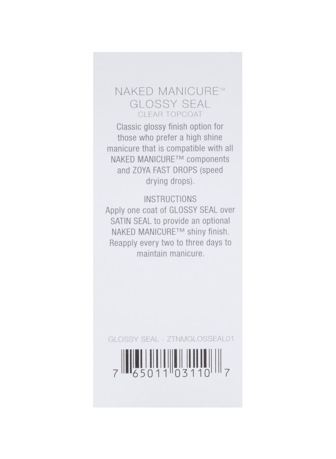 Zoya Glossy Seal Top Coat Clear  - Image 3