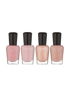 Zoya 4-Piece Professional Lacquer Nail Polish Set Multicolour  - Image 1