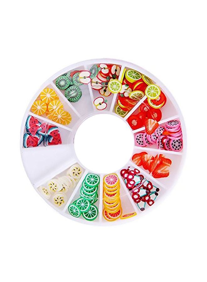 Decora 8 Cases Of Fruit Cake Flower Animal Slices Perfect For Sticking To Slime, DIY Crafts, Nail Art And Decoration Multicolour - Image 1