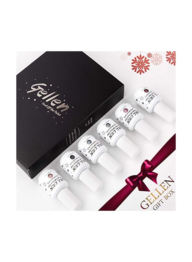 Gellen Pack Of 6 Nail Gel Polish Multicolour - Image 2