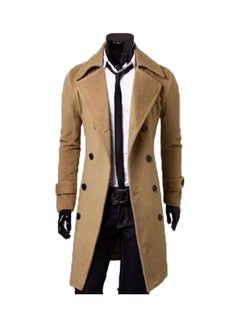 Wool Trench Coat Khaki