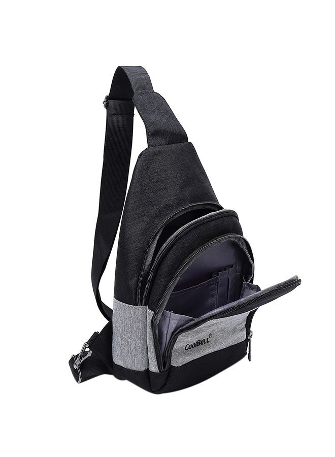 حقيبة صدر مضادة للماء أسود/ رمادي - Image 2