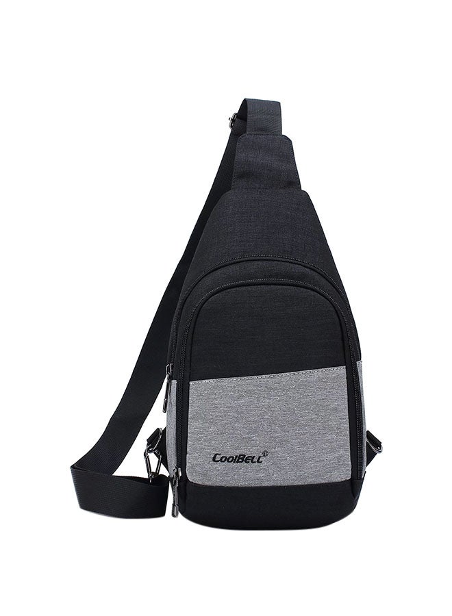 حقيبة صدر مضادة للماء أسود/ رمادي - Image 1