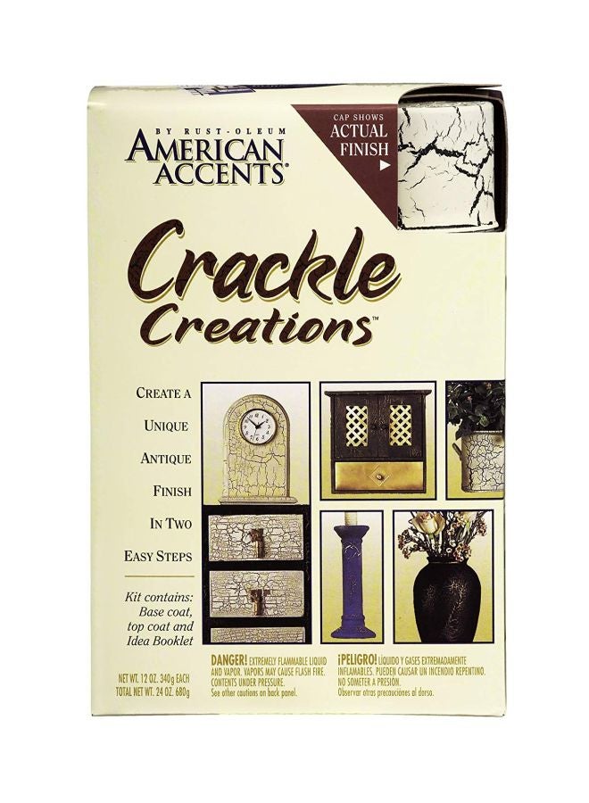 RUST-OLEUM American Accent Crackle Creation Kit Antique Ivory