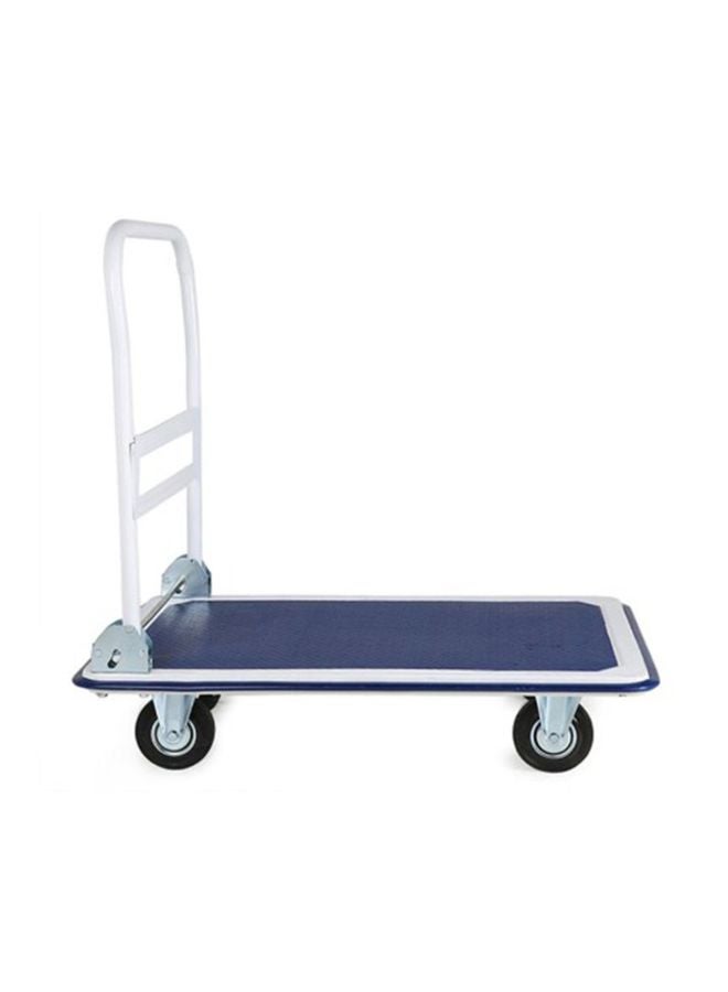 Iron Platform Folding Trolley Blue/White  - Image 2