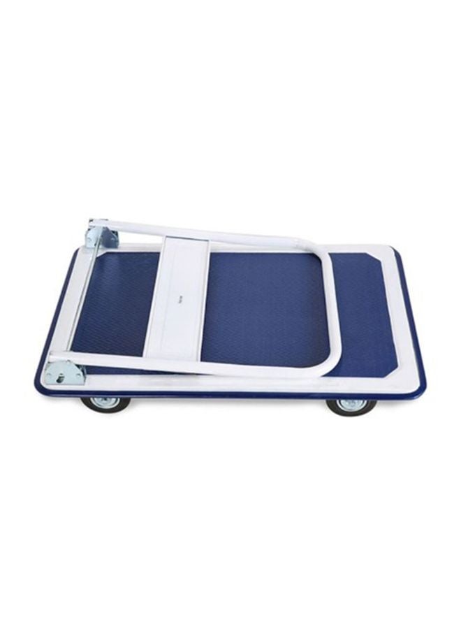 Iron Platform Folding Trolley Blue/White  - Image 3