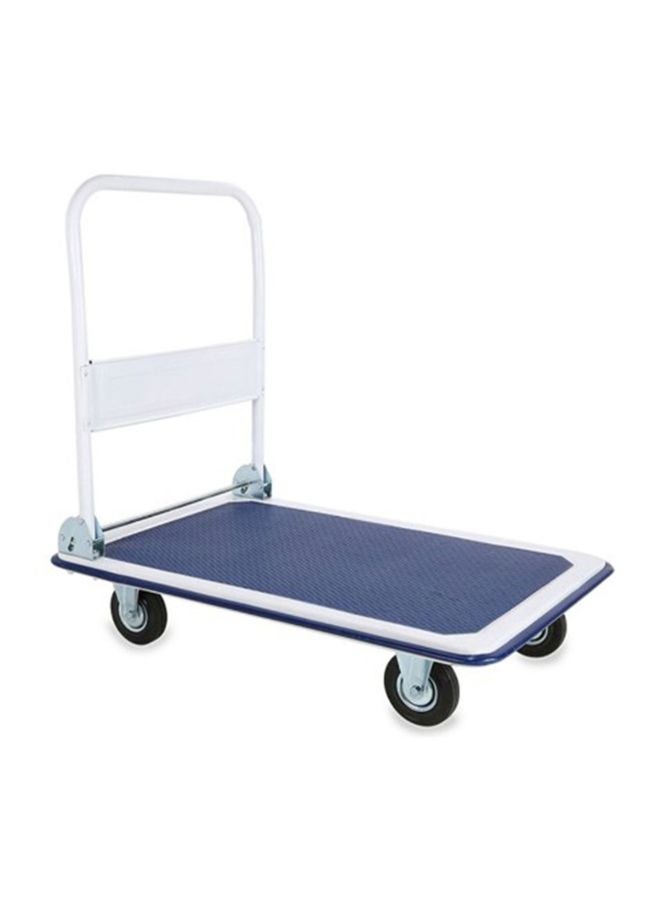 Iron Platform Folding Trolley Blue/White  - Image 1