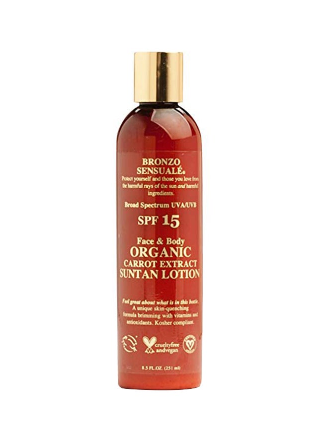 bronzo sensuale Organic Carrot Extract Sun Tan Lotion 