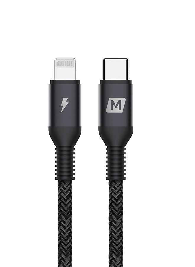 Momax - Elite USB-C To Lightning Cable Black - Image 1