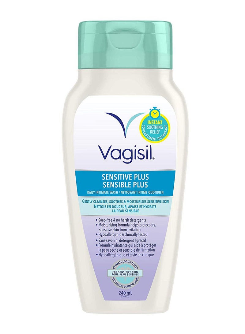 Vagisil Sensitive Plus Daily Intimate Wash 240ml  - Image 1