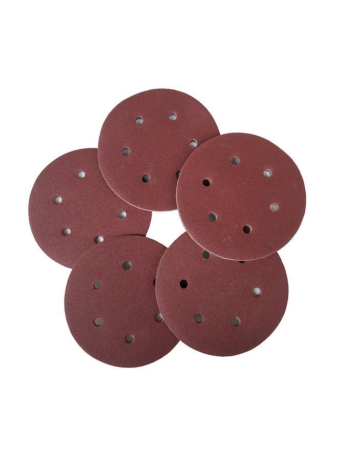 100-Piece Adhesive Sanding Discs Pad Kit Brown  - Image 2