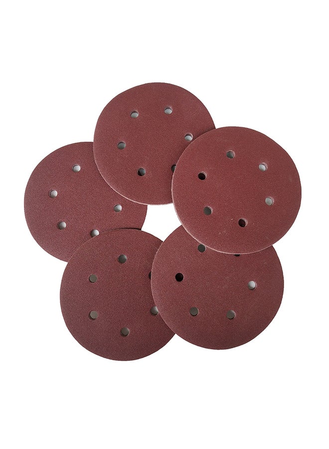 Generic - 100-Piece Hook Loop Sanding Discs Pad Kit Brown - Image 1