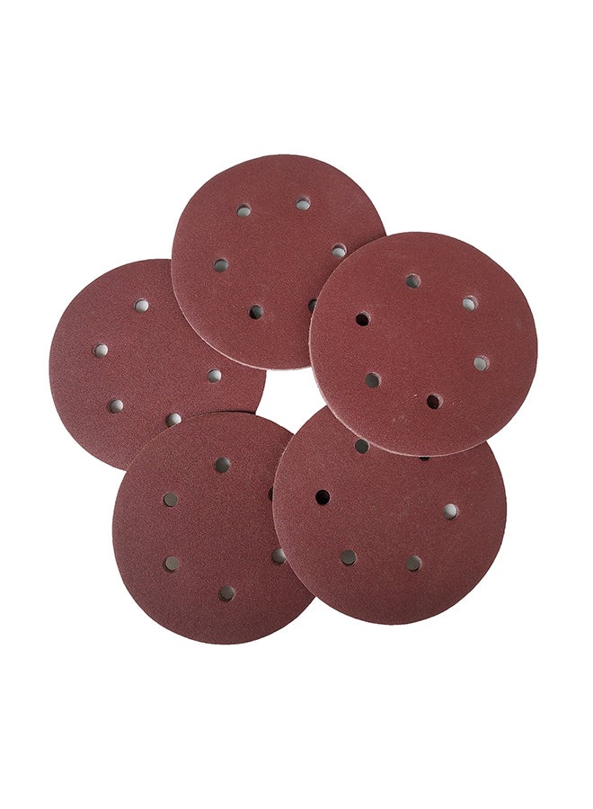 100-Piece Hook Loop Sanding Discs Pad Kit Brown  - Image 2
