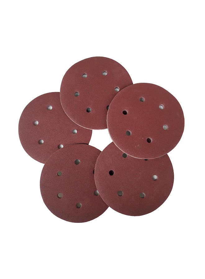100-Piece Aluminum Oxide Hook Loop Pad Kit Brown  - Image 2