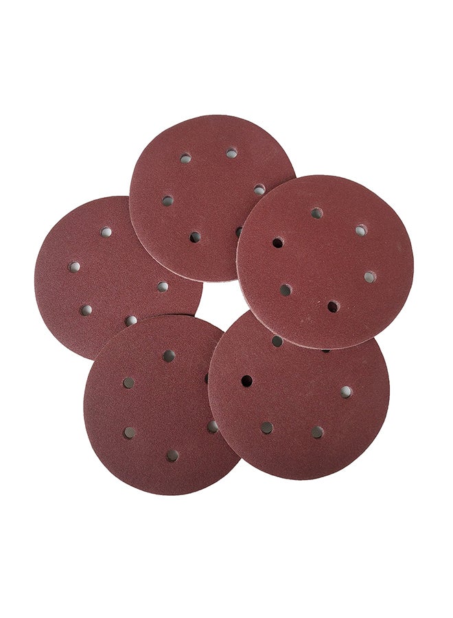 100-Piece Hook Loop Sanding Discs Pad Kit Brown  - Image 2