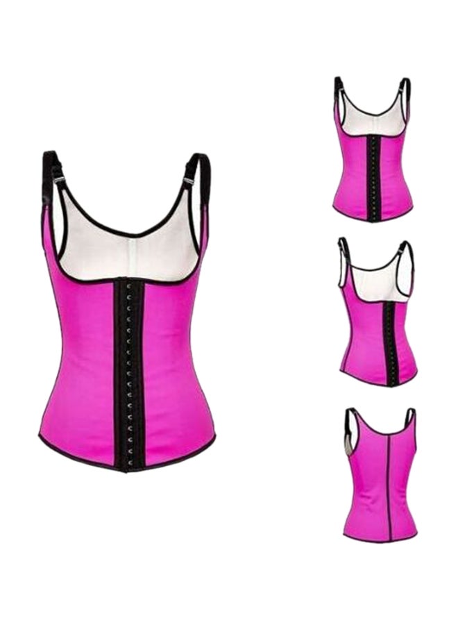 Hook And Eye Corset Pink/Black - Image 1