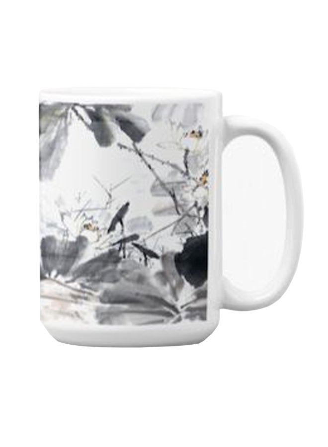 Atiq Premium Printed Ceramic Coffee Mug White 350ml - Image 3