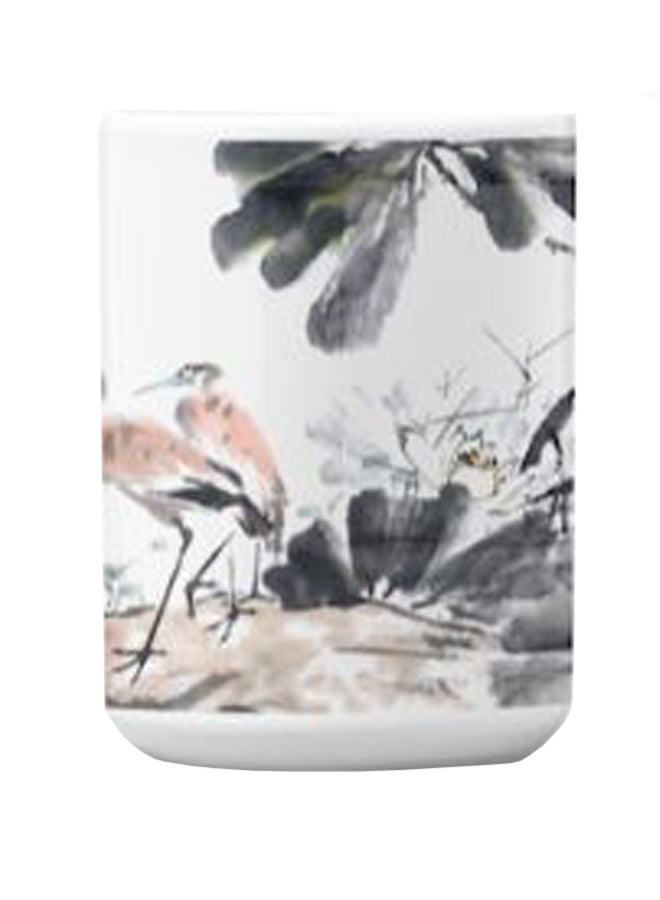 Atiq Premium Printed Ceramic Coffee Mug White 350ml - Image 2