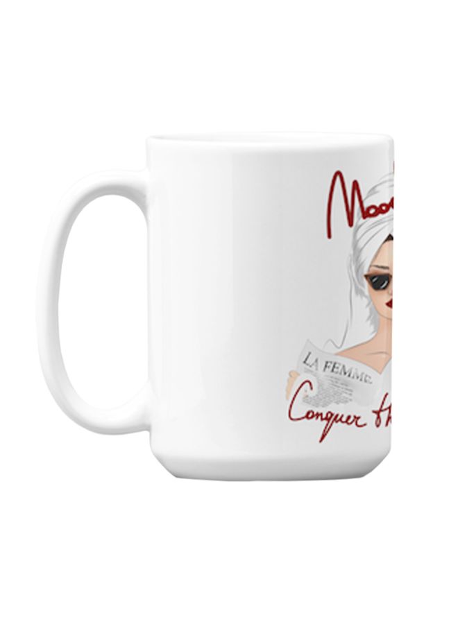 Atiq Premium Printed Ceramic Coffee Mug White - Image 1